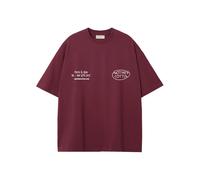 T-shirt Another Cotton Lab Pasta Night Rouge S