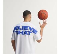T-SHIRT ANTHONY EDWARDS BELIEVE THAT White / Lucid Blue M