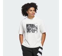 Adidas ANTED GFX TEE 2 men Shortsleeves white taille: L