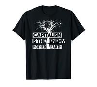 T-shirt anti-capitalisme Capitalisme est l'ennemi de la Terre T-Shirt