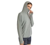 T Shirt Anti UV Femme UPF 50+ UV Protection Solaire Veste Léger Séchage Rapide Chemise Ete Haut à Manches Longues Sweat à Capuche pour Le Sport en Plein Air