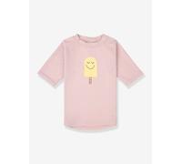 T-shirt anti-UV manches courtes rose 6/12M(67/74)