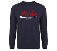 T-shirt anti-Woke Zero Fun - T-shirt amusant contre le politiquement correct, pour l'humour et la liberté., Bleu marine, L