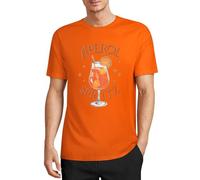 T-shirt Aperol Spritz Homme - T-shirt Aperol Spritz Femme Créatif avec Slogan Aperol, Design Rétro et Minimalisme, Parfait pour les Amateurs d'Apéritif, XL