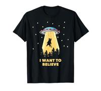 T-shirt Area 51 UFO Hunter Alien Abduction I Want To Believe T-Shirt