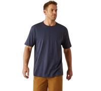T-shirt Ariat Rebar Cotton Strong Standard Bleu S