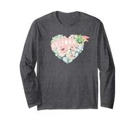 T-Shirt Arizona avec cœur et cœur Mignon Manche Longue