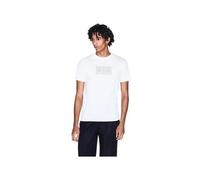 T shirt Armani Exchange Homme Signature Blanc Coton S