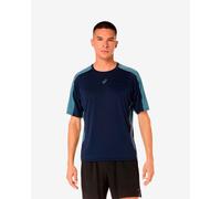 ASICS Fujitrail Elite Maillot de course Hommes-bleu foncé, gris, Taille M