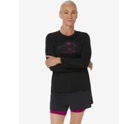 Asics Fujitrail Logo Long Sleeve Top Femme Noir M