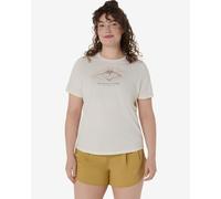 T-shirt ASICS Fujitrail Logo manches courtes blanc cassé femme - L