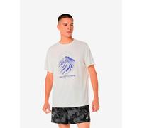 T-shirt ASICS Fujitrail Logo manches courtes blanc pur bleu - M