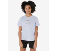 T-shirt ASICS Fujitrail Logo manches courtes blanc pur femme - M