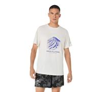 T-shirt Asics Fujitrail manches courtes Blanc Bleu, Taille M