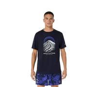 Asics T-shirt Fujitrail Logo manches courtes bleu nuit Homme M