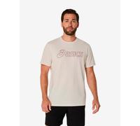 T-shirt ASICS Logo Basic manches courtes blanc cru rouge - S