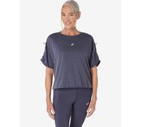 T-shirt ASICS Nagino Run Adjustable manches courtes bleu foncé femme - S