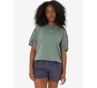 T-shirt ASICS Nagino Run Adjustable manches courtes vert olive femme - XS