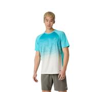 T-shirt Asics Road Fade Bleu Blanc, Taille L