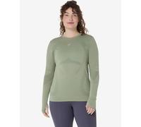T-shirt ASICS Road Seamless manches longues vert argile femme - S