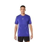 Asics T-shirt de running Road Seamless Homme Taille S Bleu/Violet