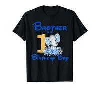 T-shirt assorti avec inscription « Brother Of The Birthday Boy Elephant Family » T-Shirt