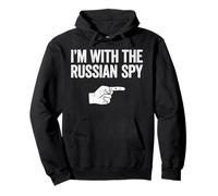 T-Shirt Assorti avec Inscription « I'm with The Russian Spy » Sweat à Capuche