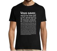 T-Shirt - Astérix et Obélix - Homme - Manches courtes - Noir - Col classique XS