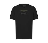 T-Shirt Aston Martin F1 Officiel Formule 1 Fanwear Stealth Logo - Noir