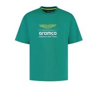 T-shirt Aston Martin F1 pour homme avec grand logo - Vert XXL