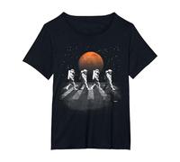 T-Shirt Astronautes in Walking in Space Occupy Mars T-Shirt, Femme Grandes Tailles, Noir, 4X