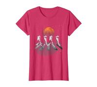 T-Shirt Astronautes in Walking in Space Occupy Mars T-Shirt, Femme, Rouge Chiné, M