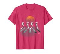 T-Shirt Astronautes in Walking in Space Occupy Mars T-Shirt, Homme, Rouge Chiné, M