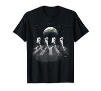 T-shirt Astronauts in Walking in Space Earth Moon T-Shirt