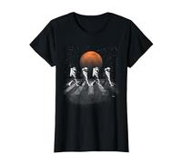 T-Shirt Astronauts in Walking in Space Occupy Mars T-Shirt, Femme, Noir, L