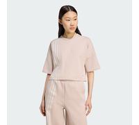 T-shirt asymétrique à 3bandes Wonder Taupe L