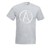 T-Shirt - Athéisme - Athée - Gris chiné - XL - imprimé avec Motif - été - Chemise Amusante - Sport - Loisirs