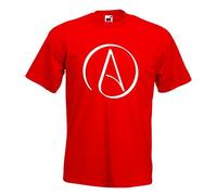 T-Shirt - Athéisme - Athée - Rouge - XL - imprimé avec Motif - été - Chemise Amusante - Sport - Loisirs