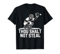 T-shirt attrape-baseball « Thou Shalt Not Steal » pour hommes, femmes, enfants T-Shirt