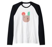 T-Shirt au Design Abstrait, Motif Lapin drôle et Moderne Manche Raglan