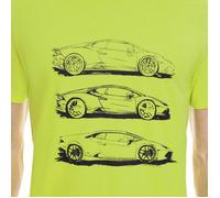 T-shirt Automobili Lamborghini 72XBH009 vert S