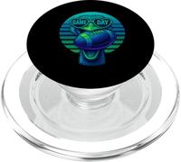 T-Shirt Autruche Amusant Football Retro Game Day PopSockets PopGrip pour MagSafe