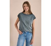 T-shirt avec boatneck au look garment-dye