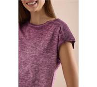 T-shirt avec boatneck au look garment-dye