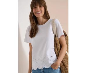 T-shirt avec broderie à l'ourlet