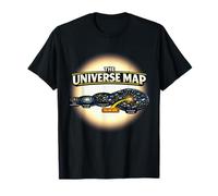 T-Shirt avec Carte de l'univers - Fun Physics Geeks You are Here T-Shirt