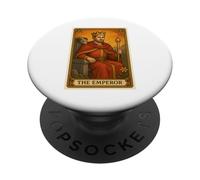 T-Shirt avec Carte de Tarot de l'Empereur, Motif Tarot des arcanes majeurs PopSockets PopGrip Adhésif