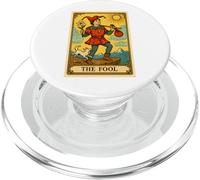T-Shirt avec Carte The Fool Tarot, Motif Tarot des arcanes majeurs PopSockets PopGrip pour MagSafe