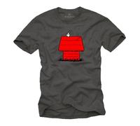 T-Shirt avec Chien - SNOOPY DOG - Gris Homme L L