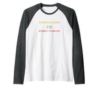 T-Shirt avec Citation de Motivation - Work Hard Or Hardly Working Manche Raglan